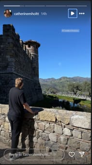 Steffi Graf & Andre Agassi's son Jaden's girlfriend Catherine Holt's Instagram Story (Image: Instagram @catherinemholtt)