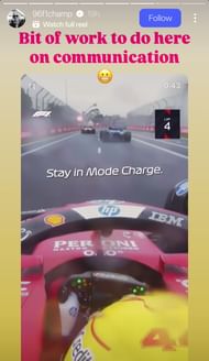 Damon Hill's story - Source: via @96f1champ on Instagram