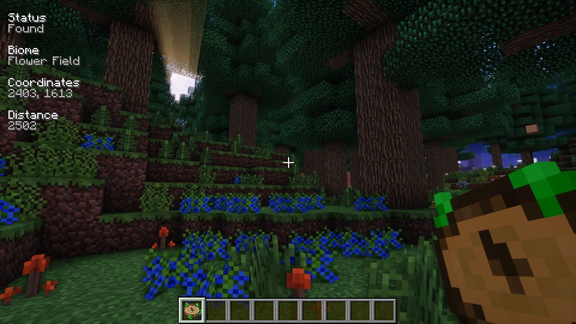 Nature&#039;s Compass helps players find biomes more easily. (Image via CurseForge/Chaosyr)