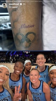 Jewell Lloyd's Instagram Stories