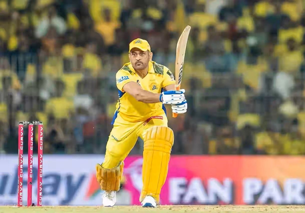 एम एस धोनी बैटिंग के दौरान (Photo Credit - IPLT20.COM)