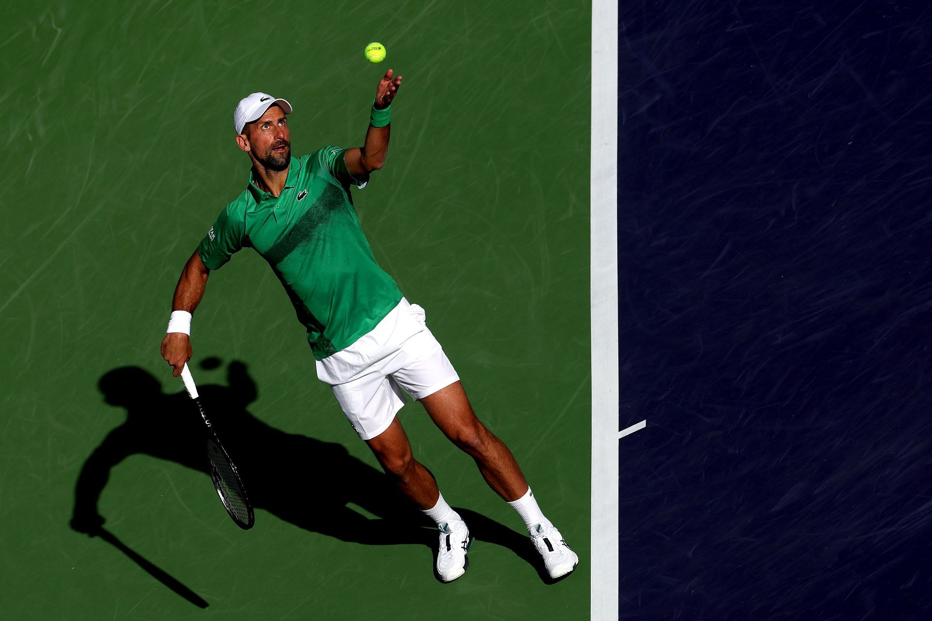 Novak Djokovic at the BNP Paribas Open - Day 4 - Source: Getty