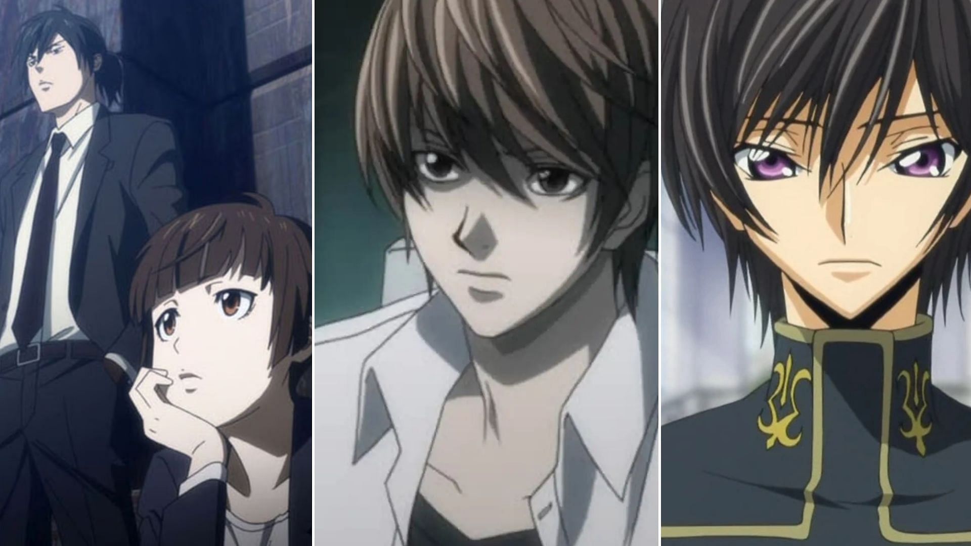 Psycho-Pass, Death Note, Code Geass 