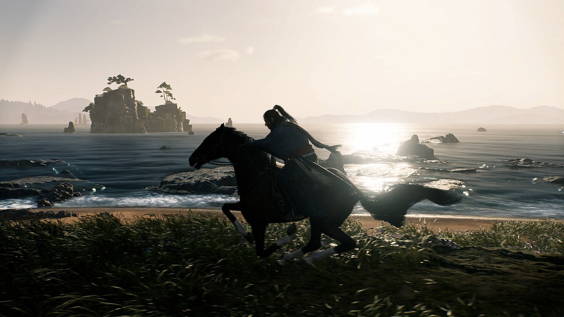 Flying across the map is much more convenient than running on foot or horseback (Image via Koei Tecmo Games)