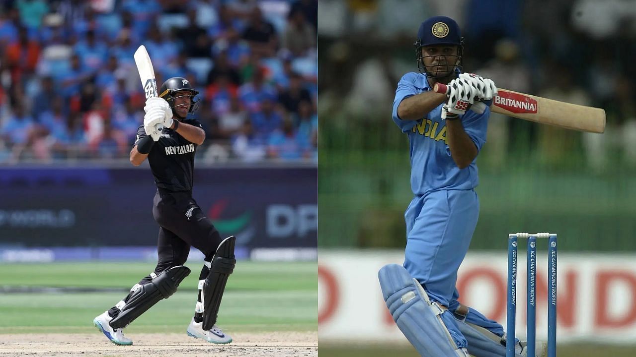 रचिन रवींद्र और वीरेंद्र सहवाग (Photo Credit: Getty Images)