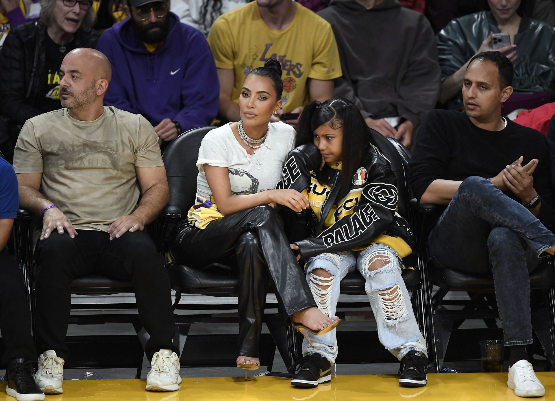 Celebrities At The Los Angeles Lakers Game - Source: Getty