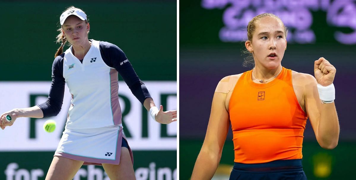 Elena Rybakina (L) vs Mirra Andreeva (R) preview, (Source: Getty Images)