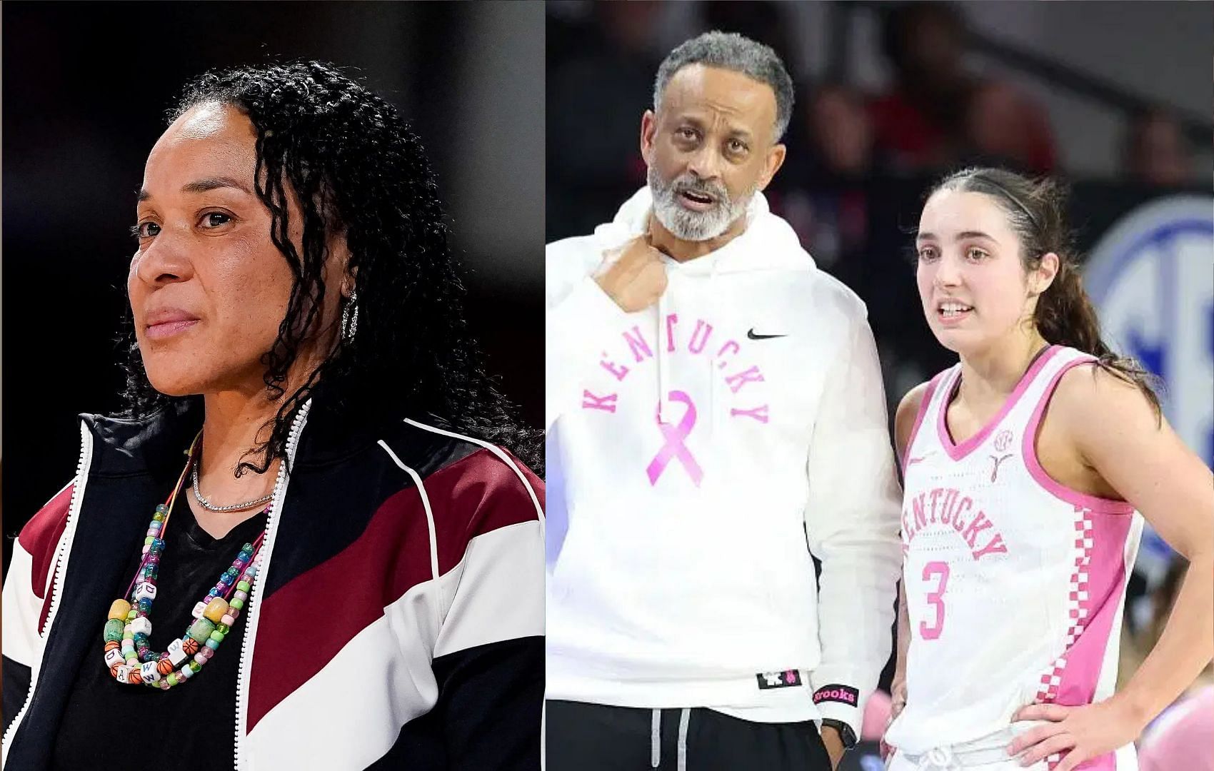 Dawn Staley, Kenny Brooks, Georgia Amoore