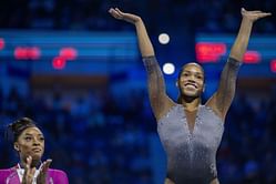 Simone Biles' teammate Shilese Jones coaches young gymnast to 'new big skill'
