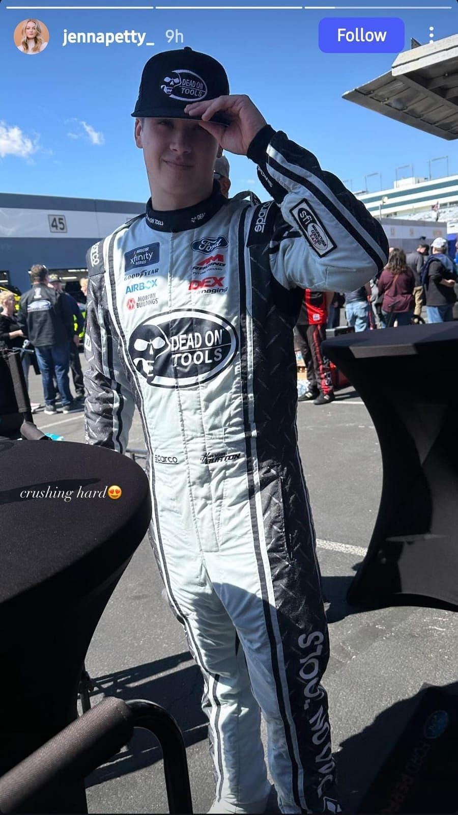Jenna Petty shared her feelings about her husband&#039;s run at Las Vegas Motor Speedway (Source: @jennapetty_ via Instagram)