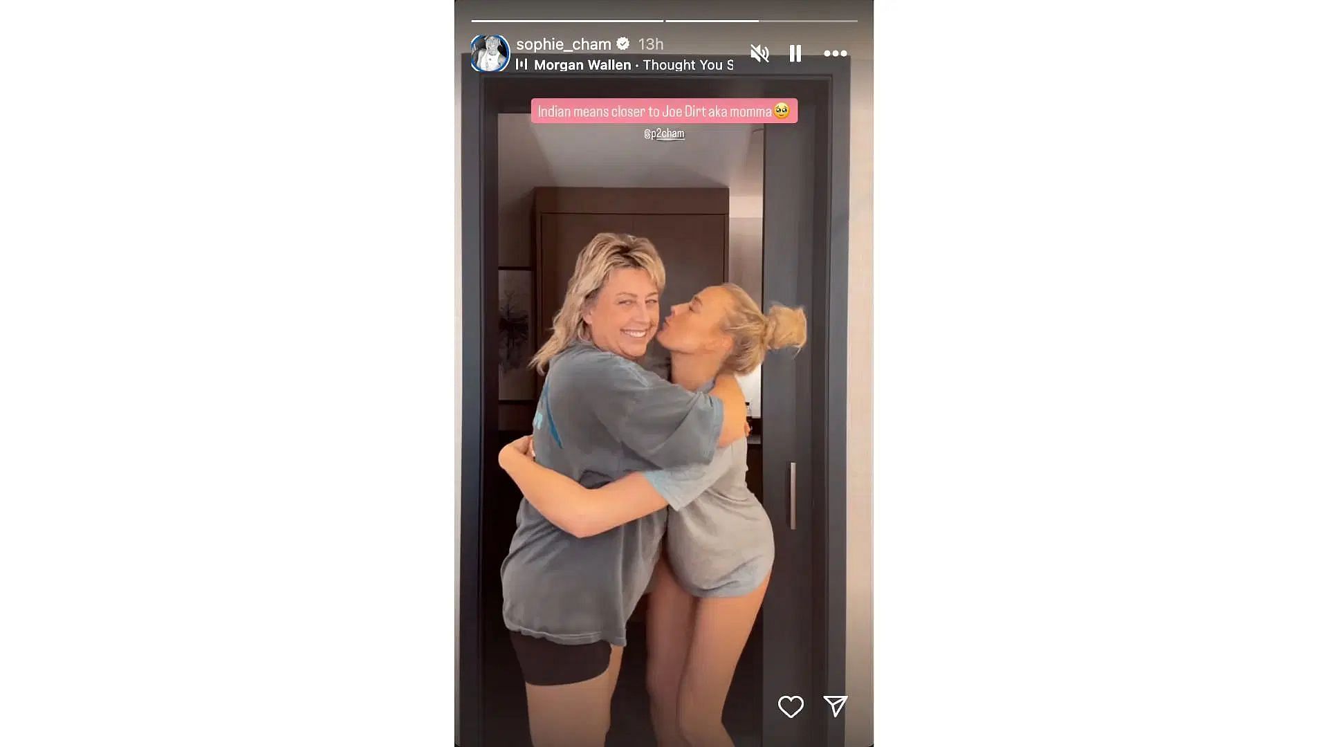 Sophie Cunningham shares a video on social media alongside her mother. (Credits: IG/Sophie Cunningham