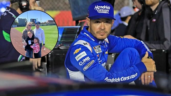 $12M NASCAR superstar Kyle Larson and family enjoy “spring training” with Dodgers ahead of Phoenix Raceway clash