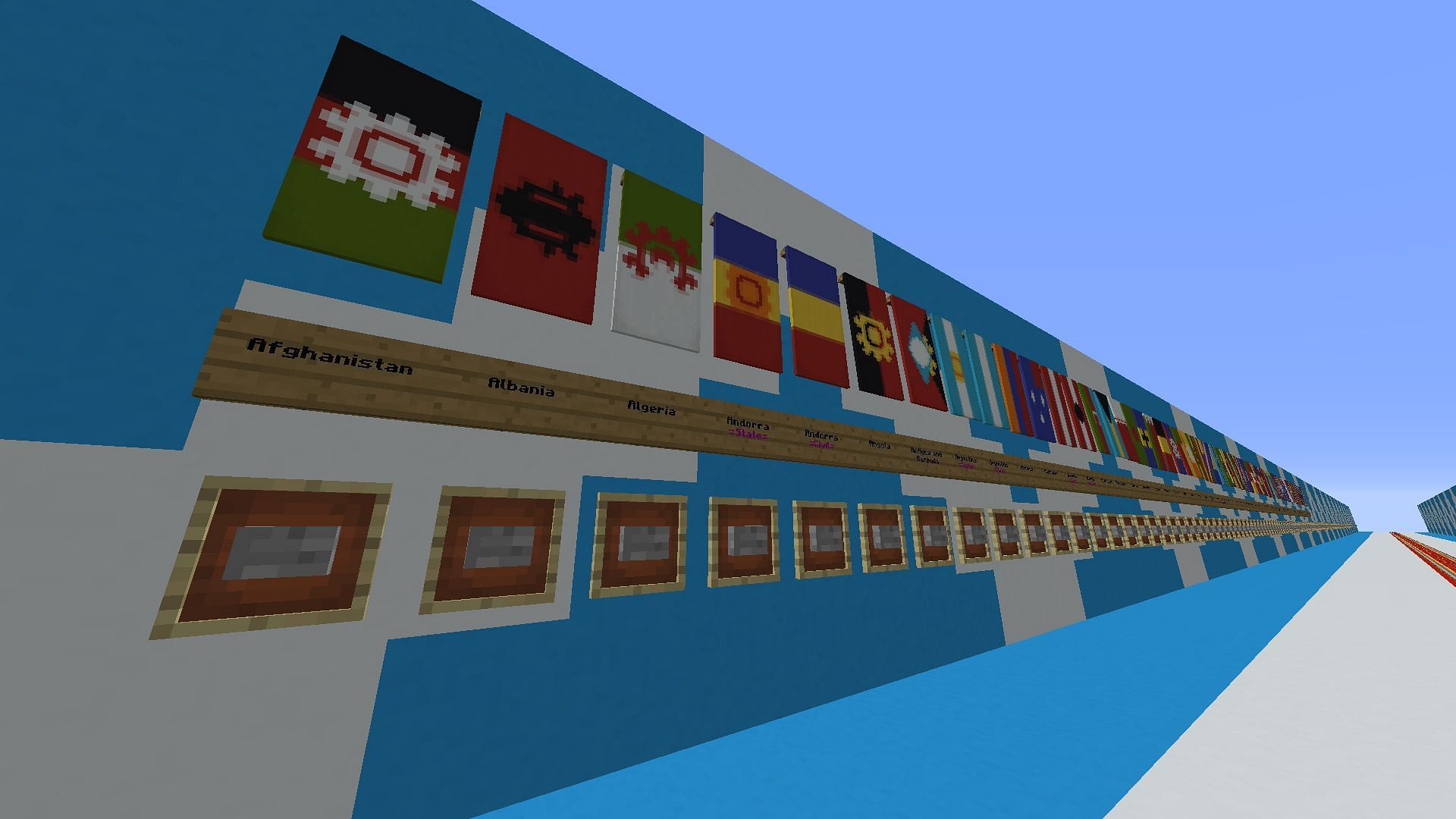 National Flags (Image via Minecraft Maps/Heraldicologist/Mojang Studios)