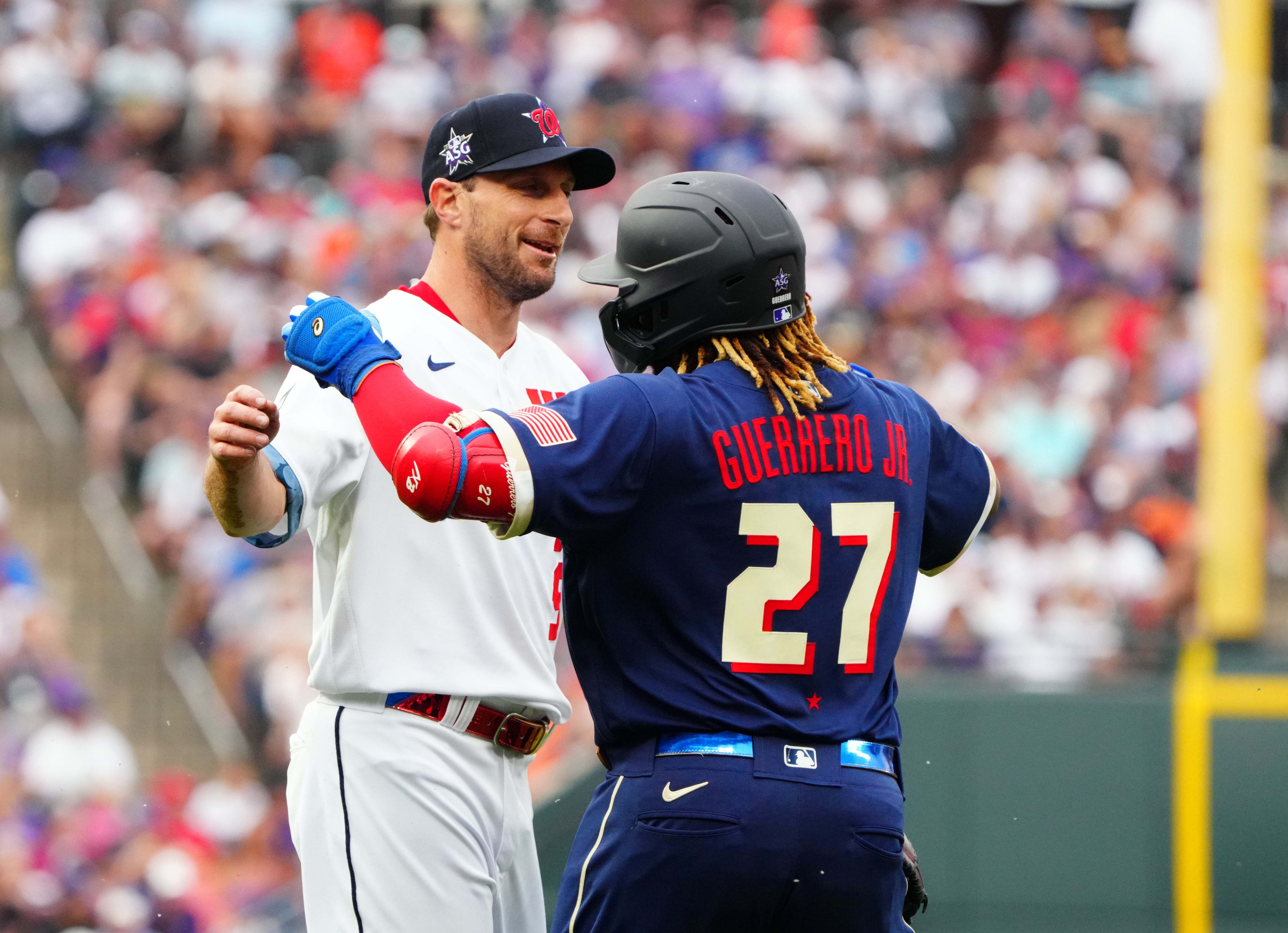 Max Scherzer will join Vladimir Guerrero Jr. in the Blue Jays for the 2025 season (Source: Imagn)