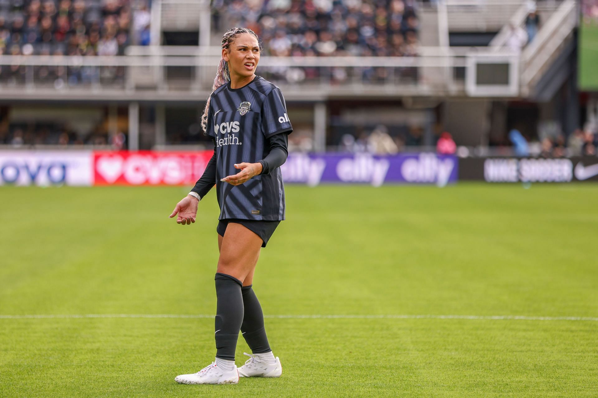 Trinity Rodman at the Bay FC v Washington Spirit - (Source: Getty)