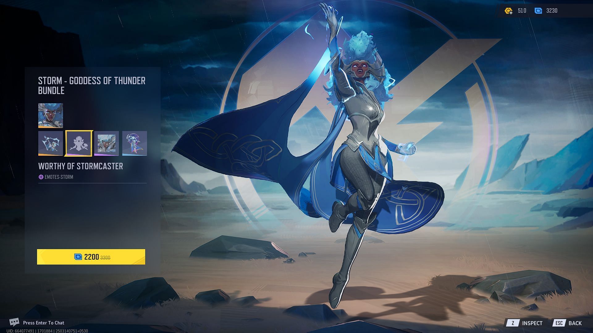 Goddess of Thunder bundle in Marvel Rivals (Image via NetEase Games)