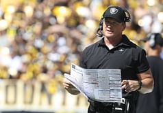 Former Raiders HC Jon Gruden gets teary-eyed after receiving surprise gift from $106,500,000 DE