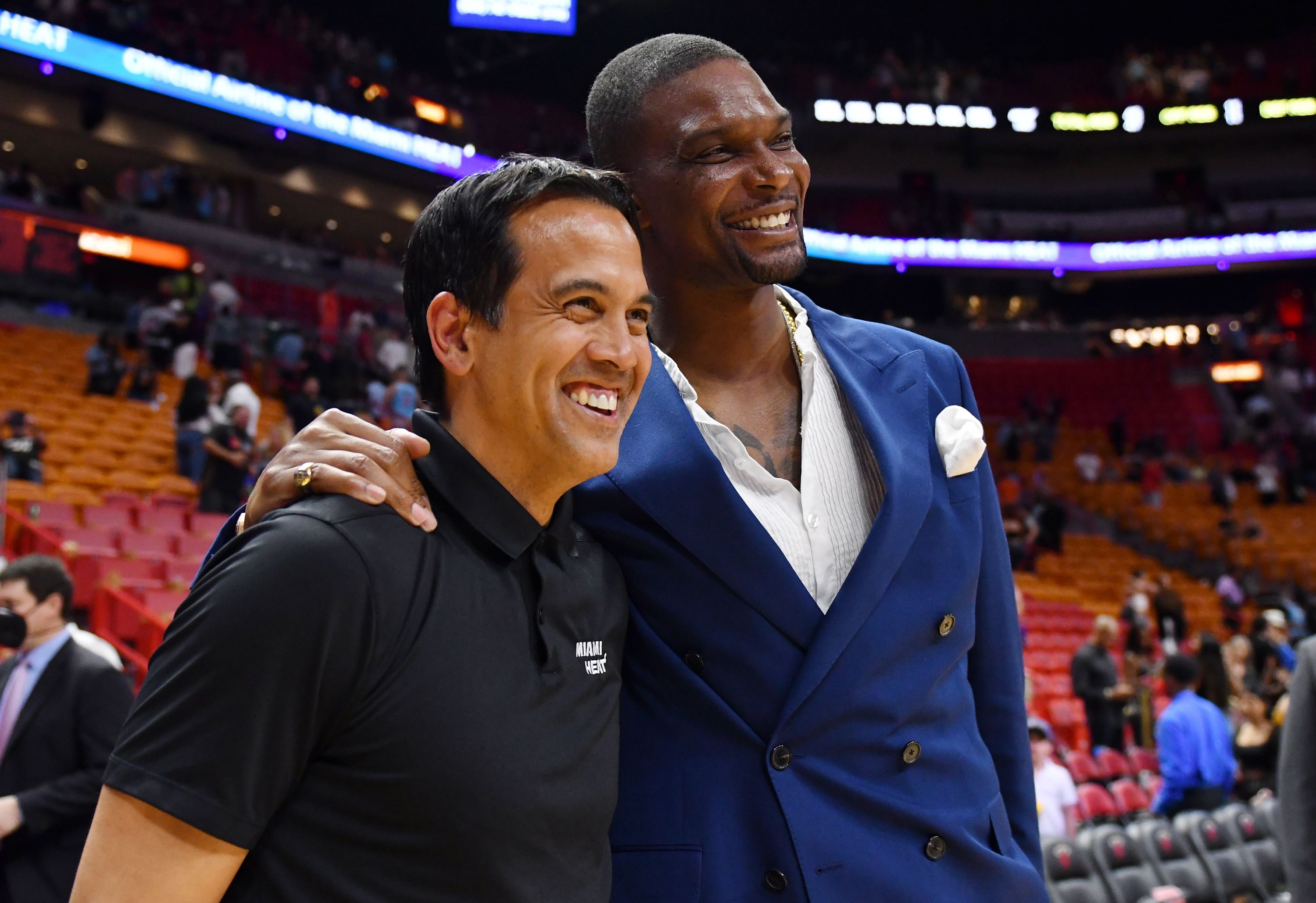 Chris Bosh is still beloved in Miami despite blood clots ending his career. - Source: Imagn