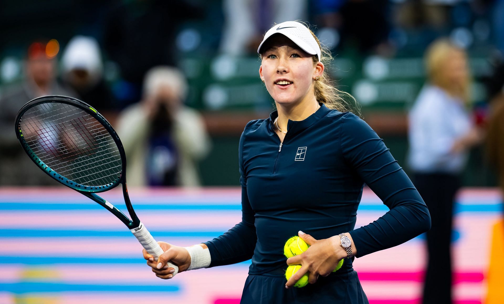 Mirra Andreeva at the BNP Paribas Open 2025. (Photo: Getty)