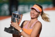 Maria Sharapova with the 2014 French Open trophy. (Source: Getty)