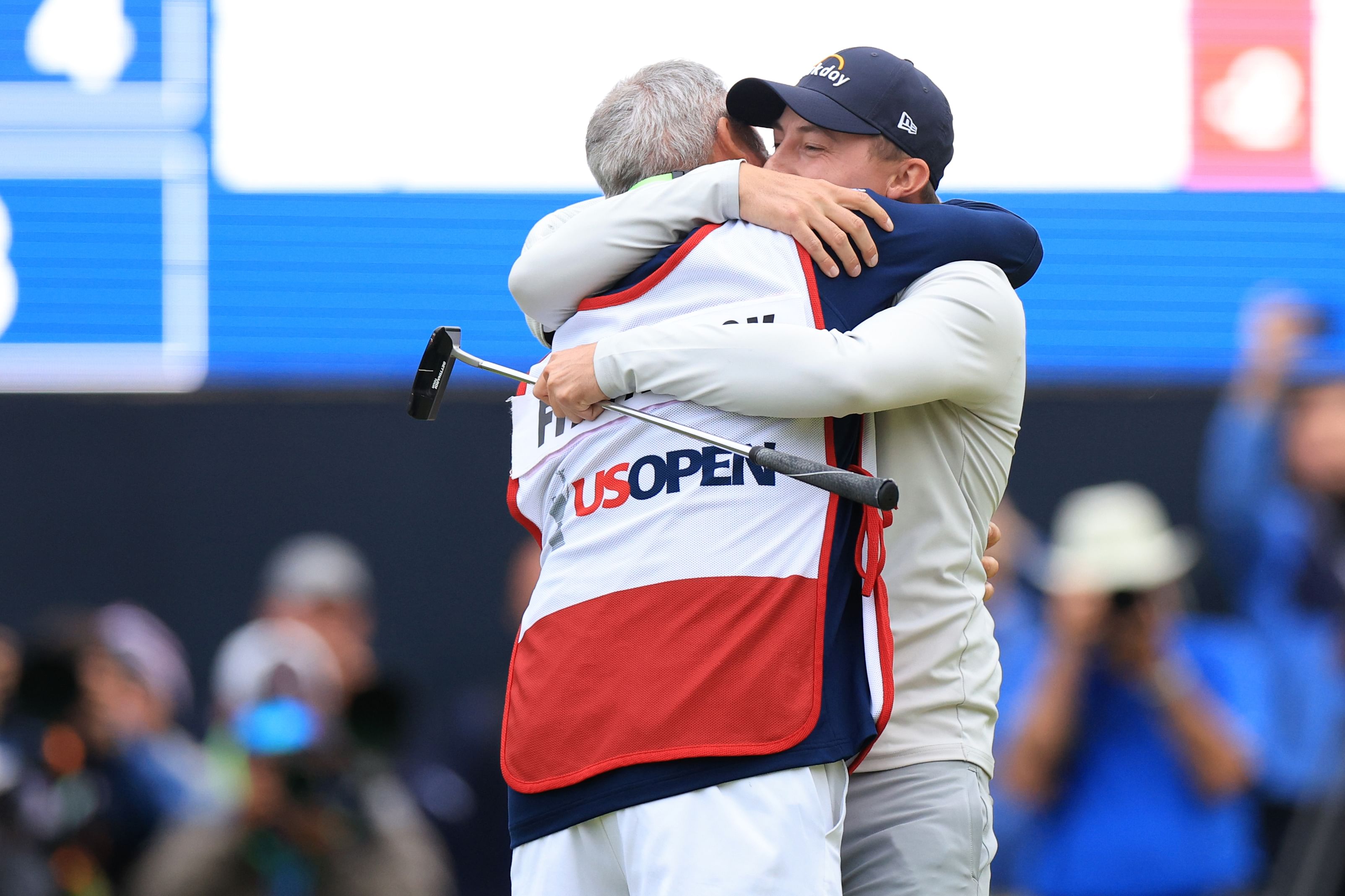 Matt Fitzpatrick and Billy Foster at the 2022 US Open (Source: Imagn)