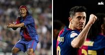 Robert Lewandowski close to surpassing Ronaldinho at Barcelona thanks to impressive goal-scoring season