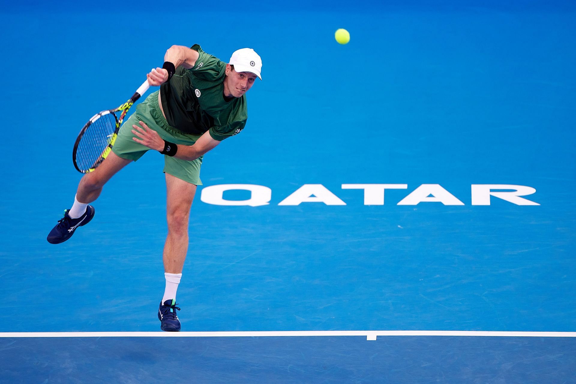 Botic van de Zandschulp at the Qatar ExxonMobil Open 2025 - Source: Getty