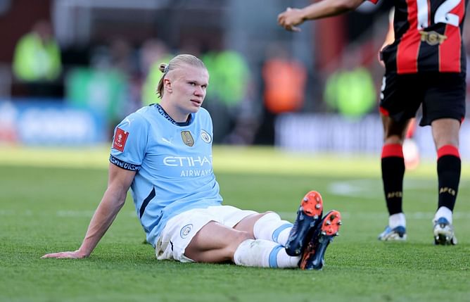 Pep Guardiola provides Erling Haaland fitness update after his early substitution in Manchester City's win in FA Cup Q/F