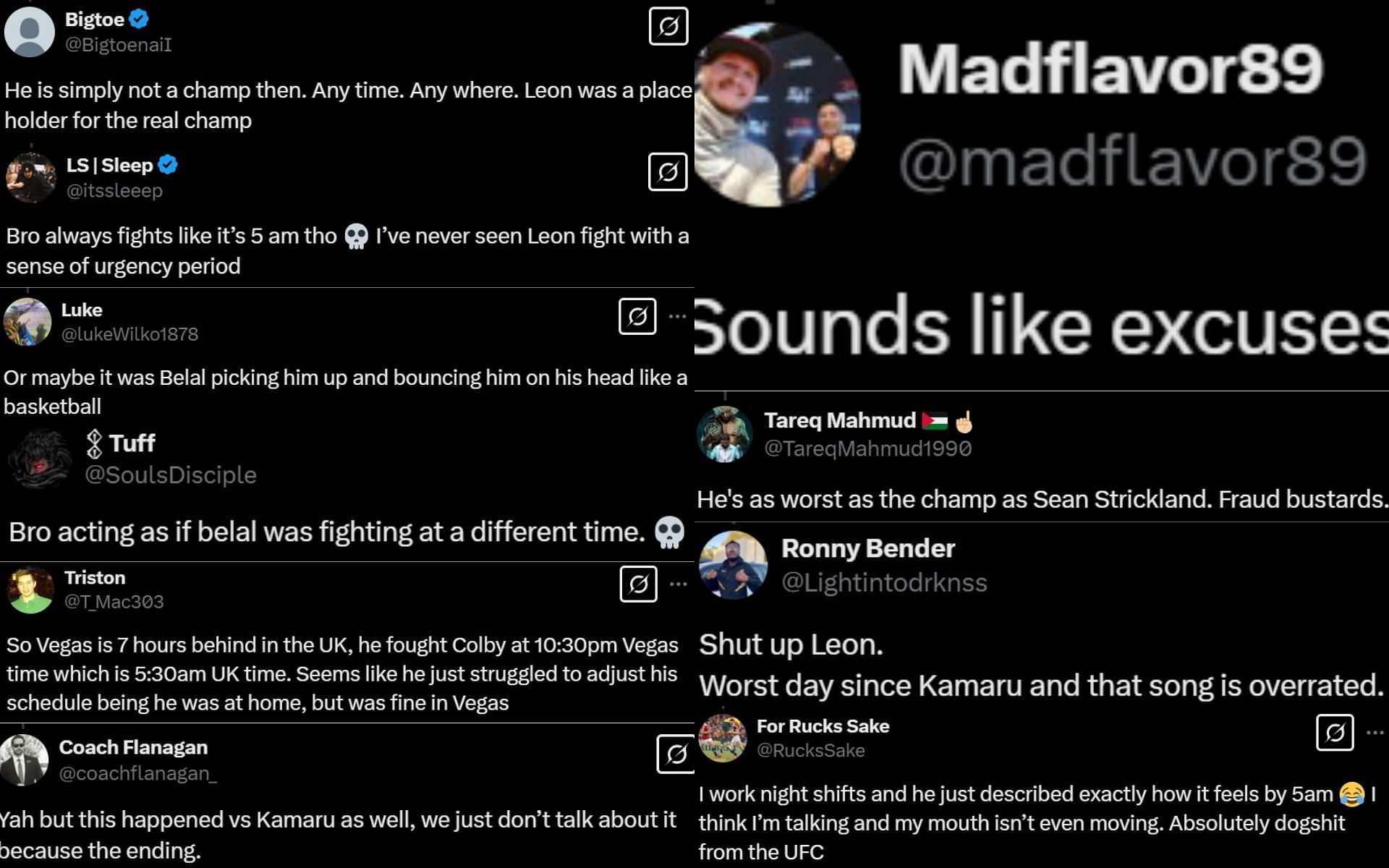 Fan reactions to Leon Edwards&#039; comments