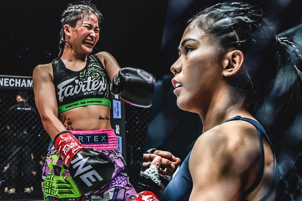 Stamp Fairtex (left) and Denice Zamboanga (right) | Image credit: ONE Championship