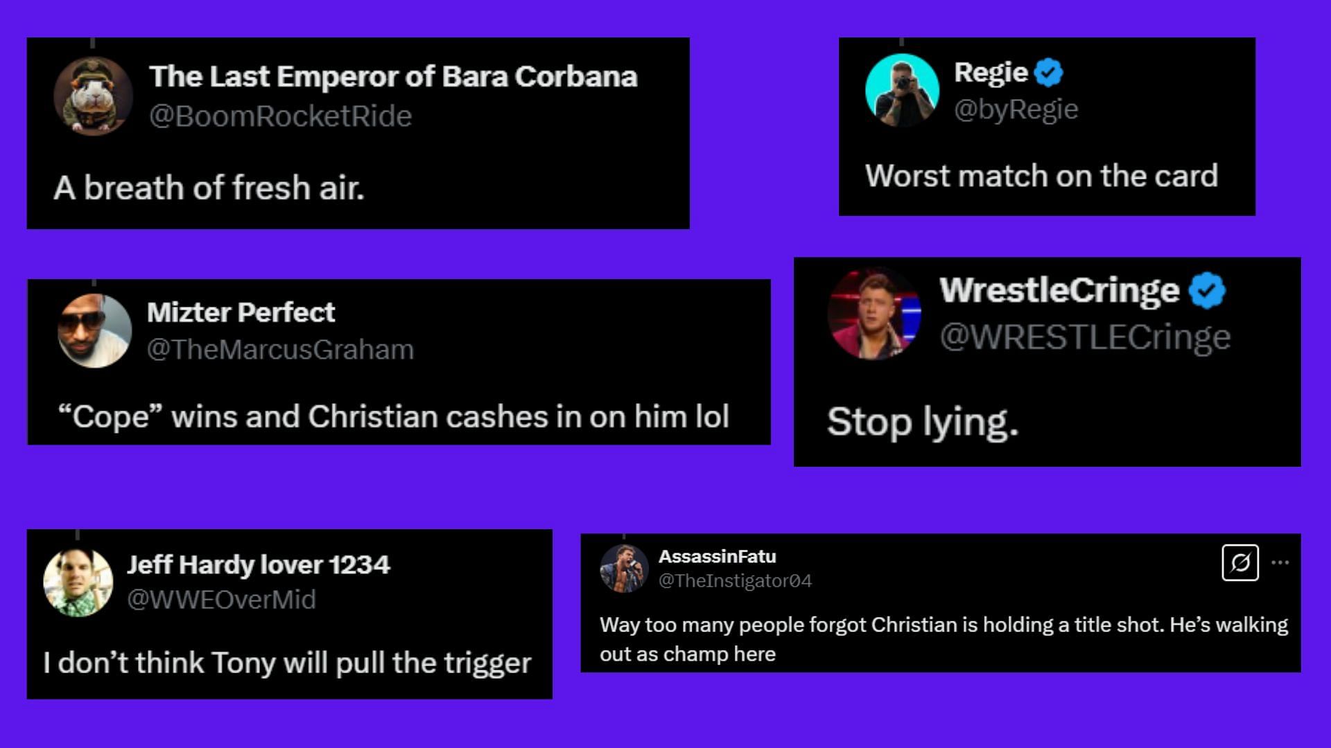 Fan reacting to news about AEW Revolution [Credit: Fan reaction on X/Twitter]