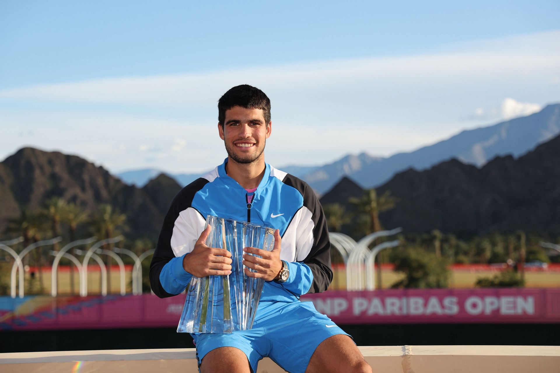 Carlos Alcaraz at the Indian Wells Masters 2024. (Photo: Getty)