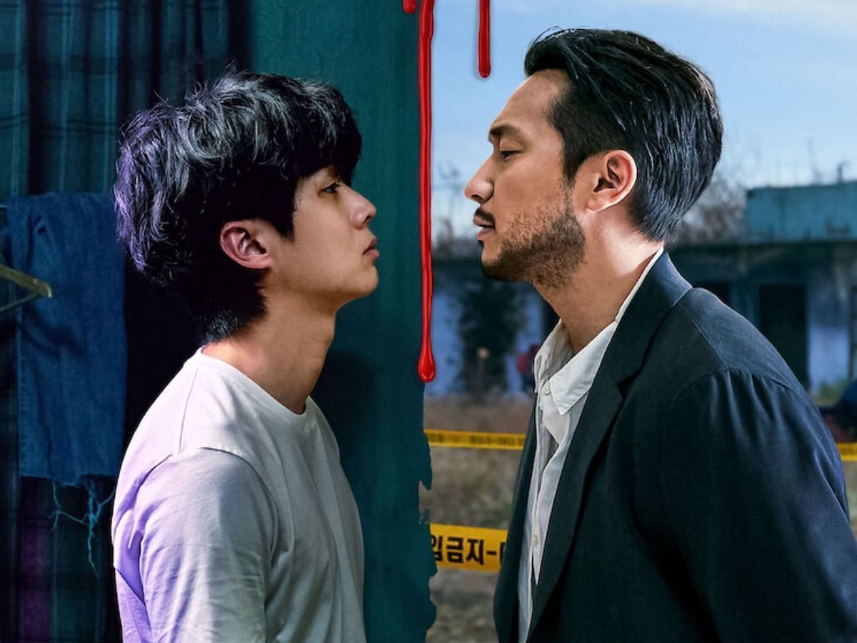 Choi Woo-shik and Son Suk-ku for A Killer Paradox (Image via Netflix)