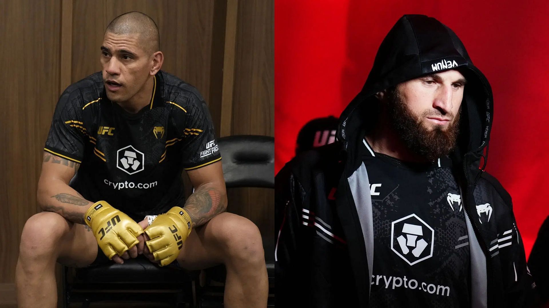 Alex Pereira (left) has responded to Magomed Ankalaev&rsquo;s (right) past remarks. [Image courtesy: Getty Images]