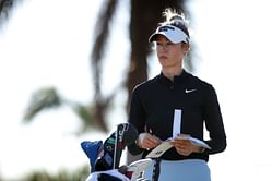 Nelly Korda enjoys an early coffee before a "day off from golf"