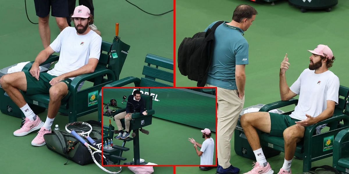 Reilly Opelka got into a heated discussion with the chair umpire at Indian Wells 2025 | Getty