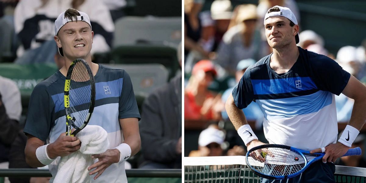 Holger Rune (L) and Jack Draper (R); ( Source - Getty Images)