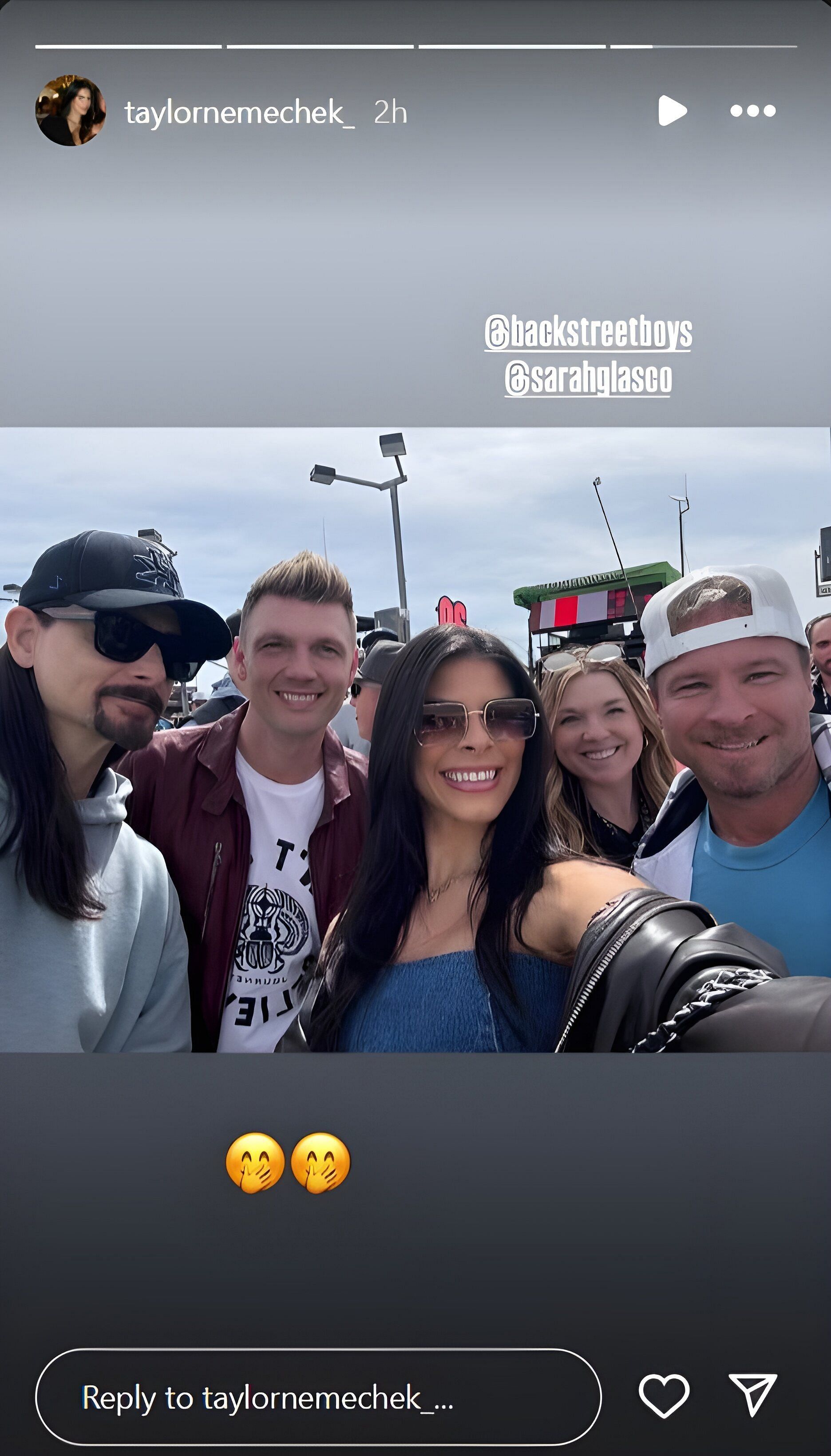 John Hunter Nemechek&#039;s wife, Taylor Nemechek&#039;s Instagram story. Source: Instagram, @taylornemechek_