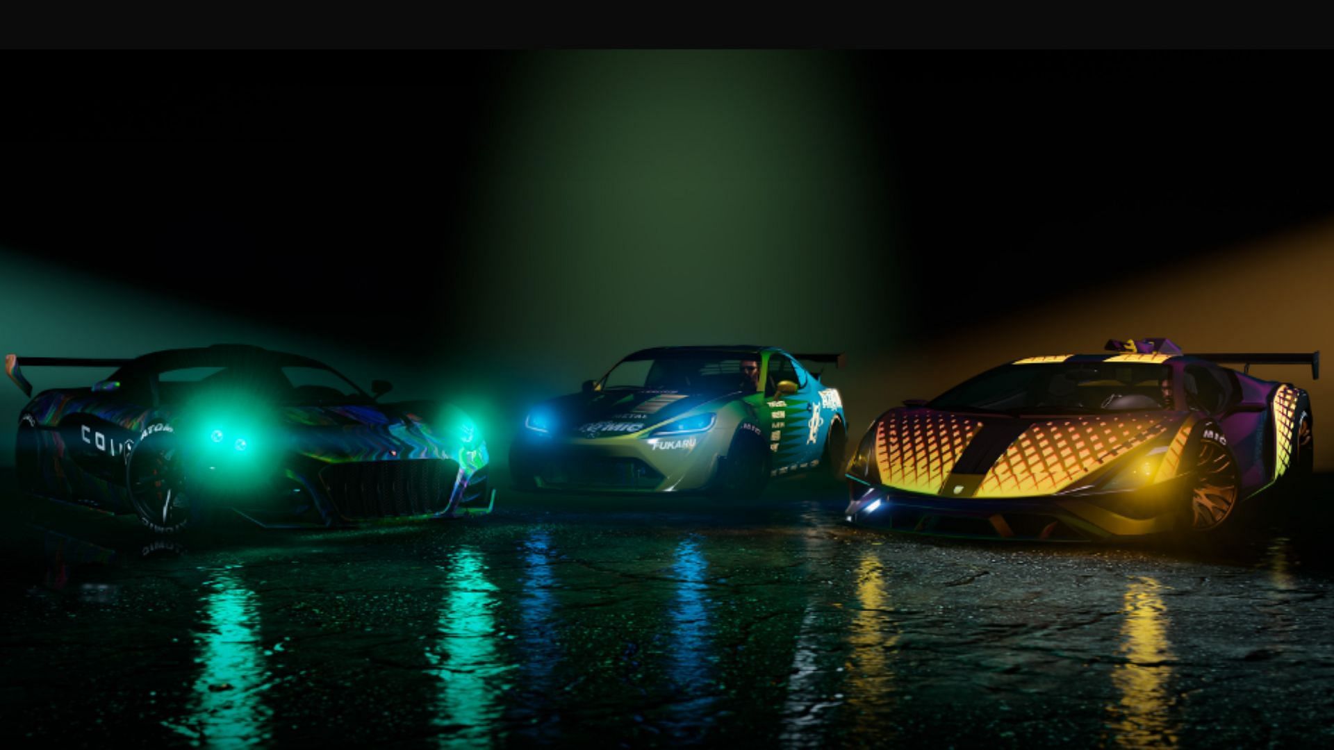 Some of the new GTA 5 Enhanced PC cars for GTA Online (Image via Rockstar Games)