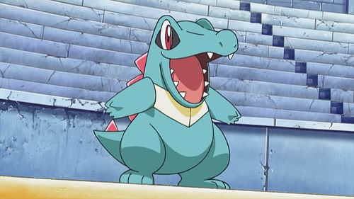 Totodile as seen in the anime (Image via The Pokemon Company)