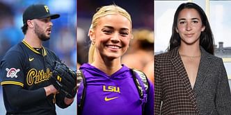 Paul Skenes and Aly Raisman's link up picture receives a 5 word praise from Olivia Dunne