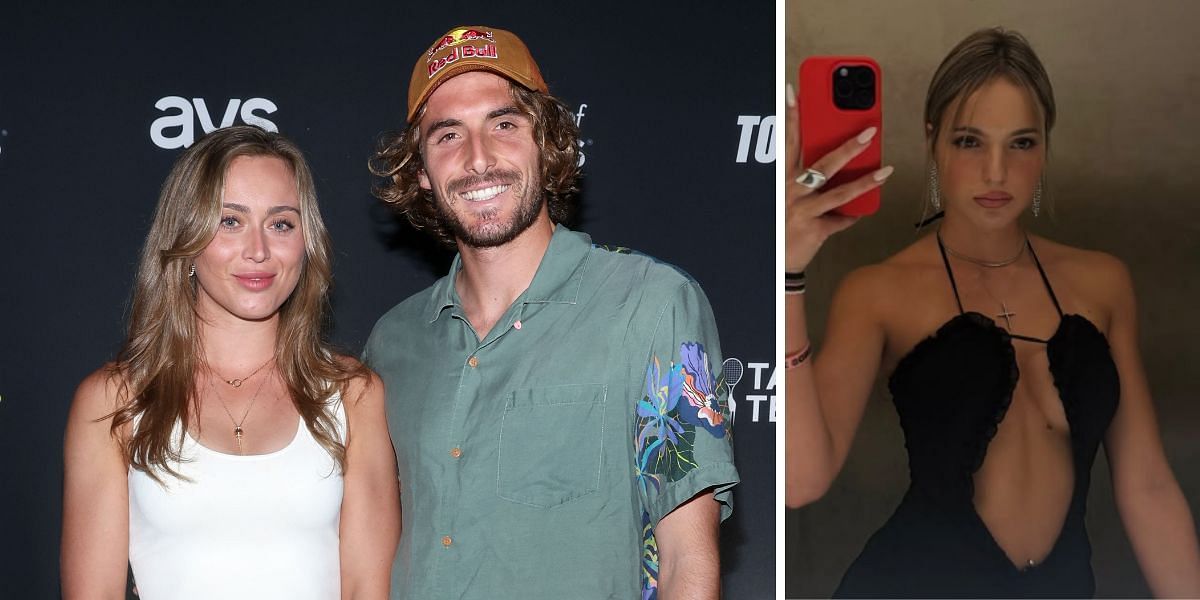 Paula Badosa and Sefanos Tsitsipas, Elisavet Tsitsipa (inset) | Getty, Instagram @elisavet_tsitsipa (inset)