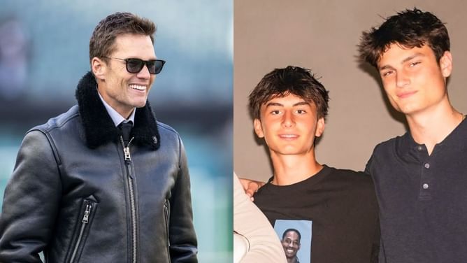 PHOTOS: Tom Brady enjoys boys' night out with son Benjamin, Jack and friends