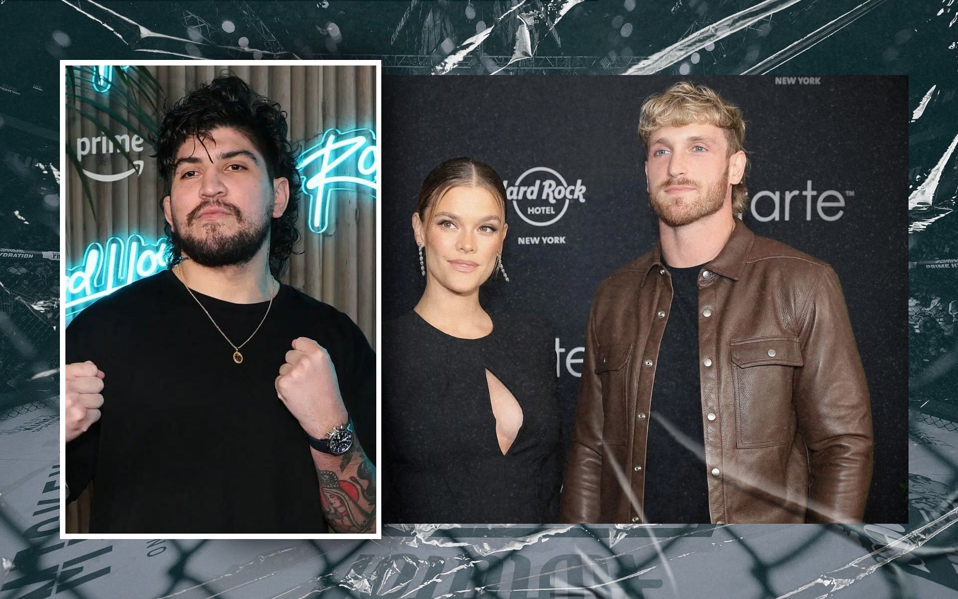 Dillion Danis (inset) believes Logan Paul has influenced his failed attempt at WWE and UFC. [Images courtesy: Getty Images]