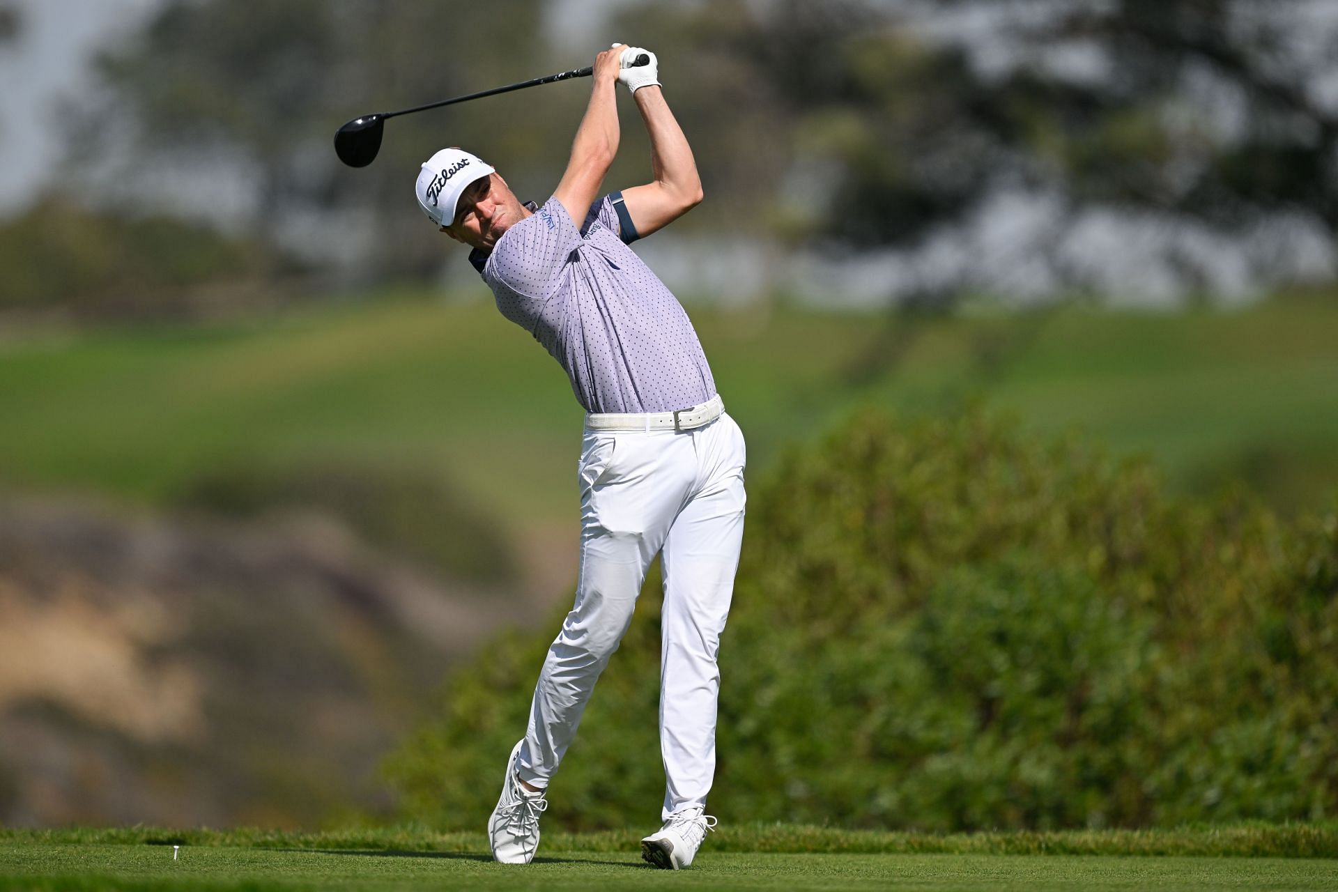 Justin Thomas at Tthe 2025 Genesis Invitational (via Getty)