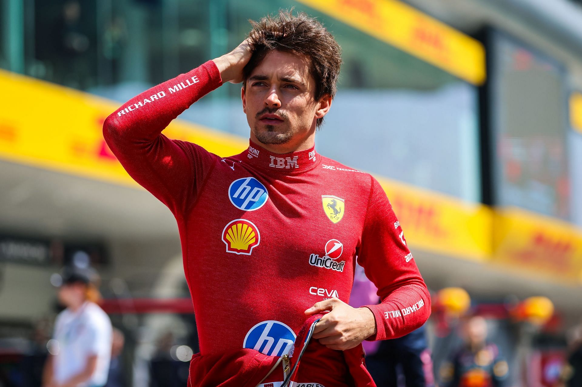 Charles Leclerc at the F1 Grand Prix Of China - Source: Getty