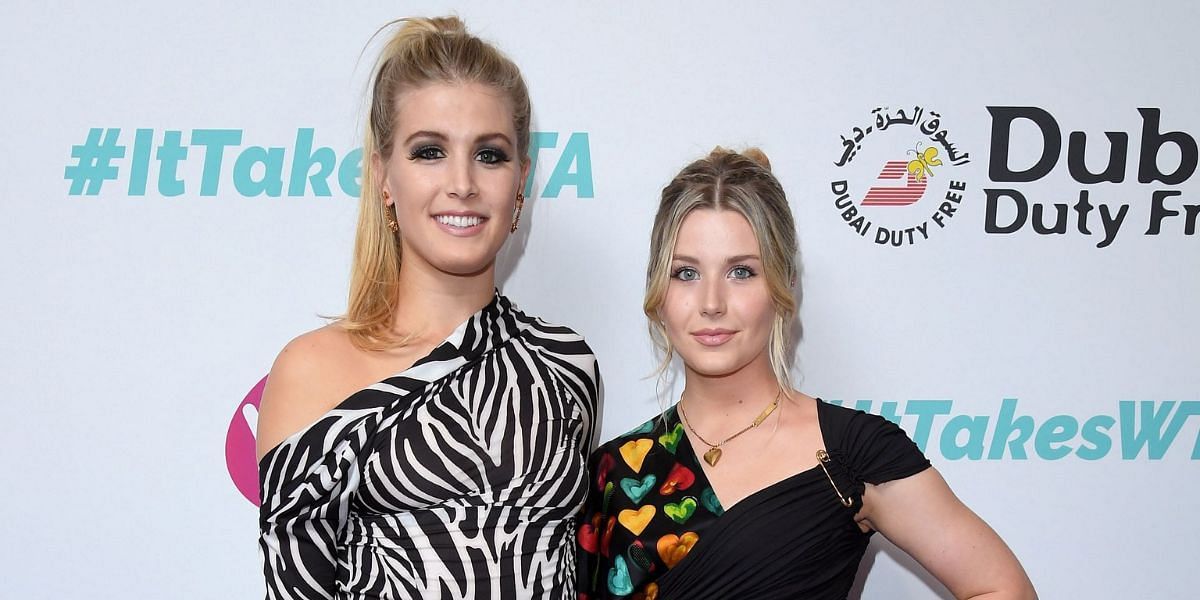 Eugenie Bouchard with sister Beatrice Bouchard 