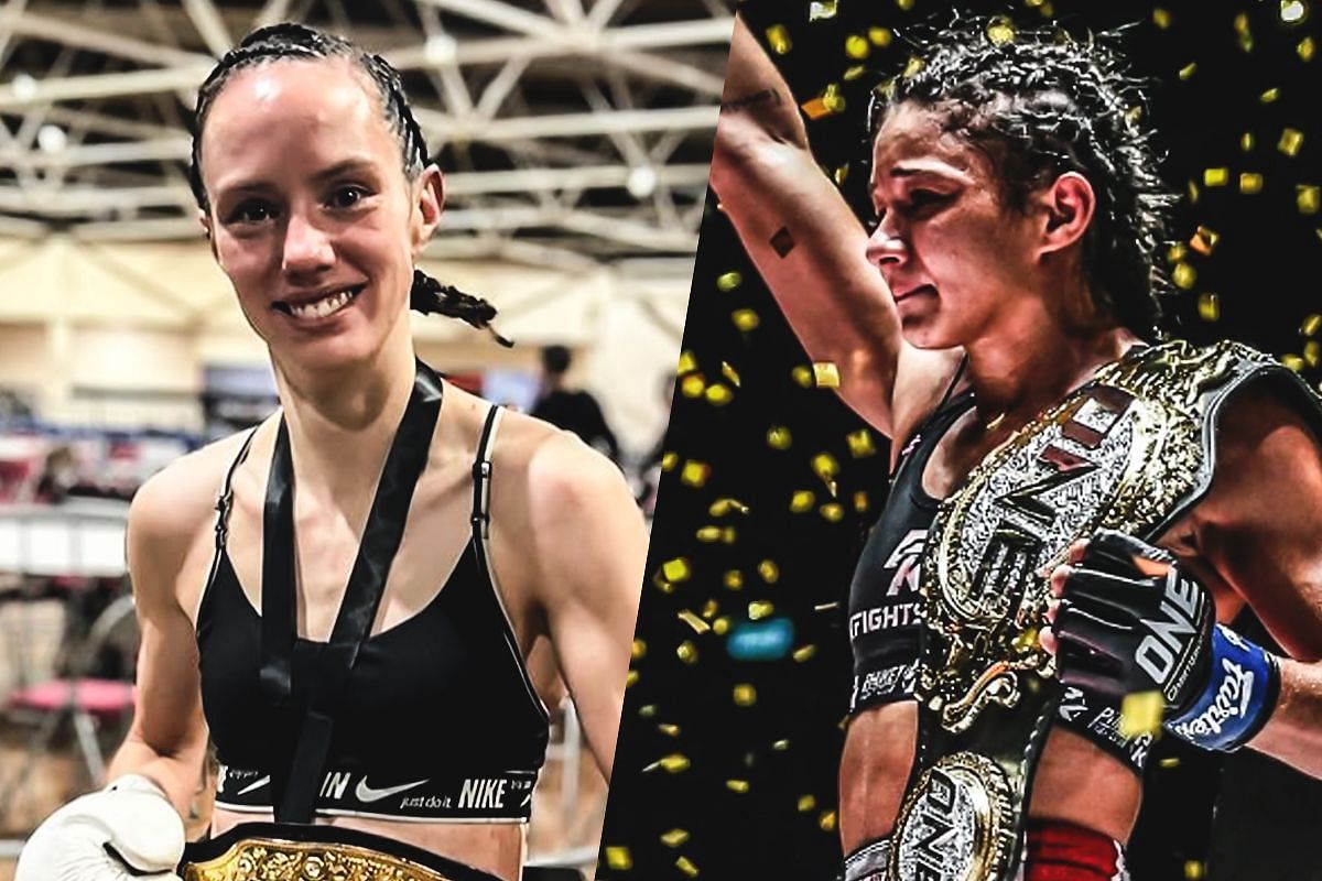 Marie McManamon (left) and Allycia Hellen Rodrigues (right). [Photos from ONE Championship]