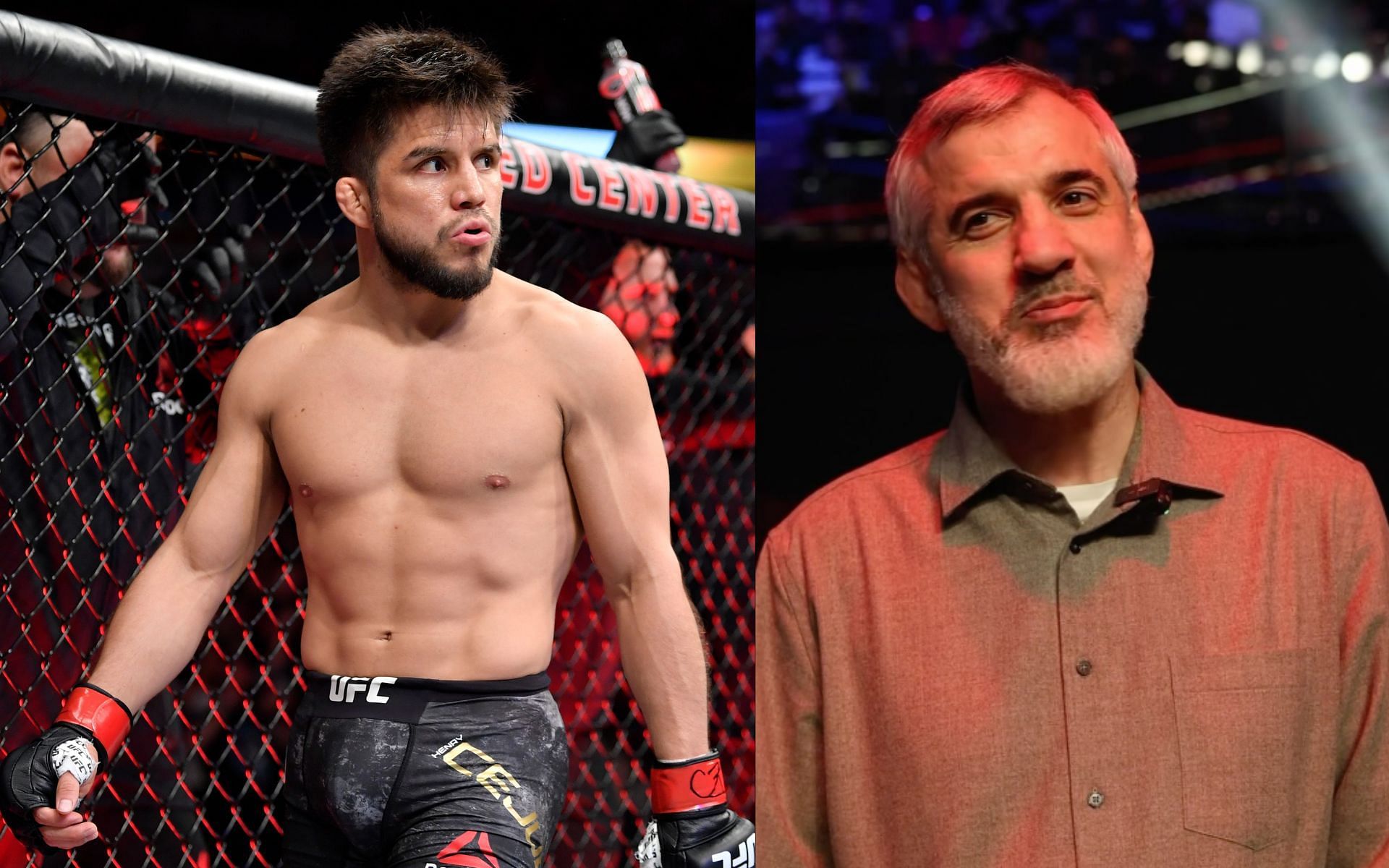 Henry Cejudo reacts to the demise of Buvaisar Saitiev. [Images courtesy: Getty and @saitiev_74 on Instagram]