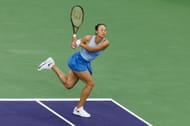 Zheng in action at the BNP Paribas Open - Day 9 - Source: Getty